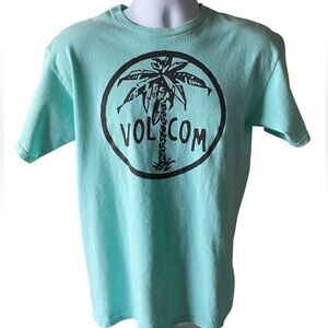 VOLCOM Stone Palm Tree Skate Tee Shirt Men M Medium